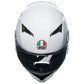 AGV K3 Solid Helmet - White motorbike helmet top