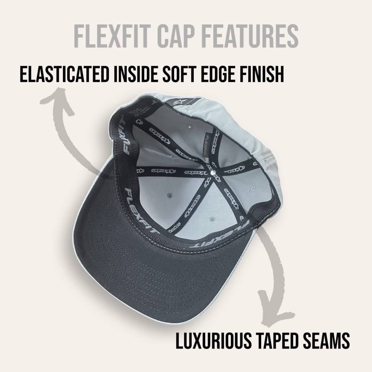 Alpinestars Levels Hat:  Action sports trucker baseball cap in the Flexifit style