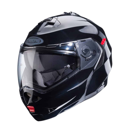 Be Protected & Stylish: The ECE22.06 Caberg Duke Evo Flip Helmet Move in Gun Black Fuchsia - GetGeared.co.uk - Shop with a #SmallBusiness »