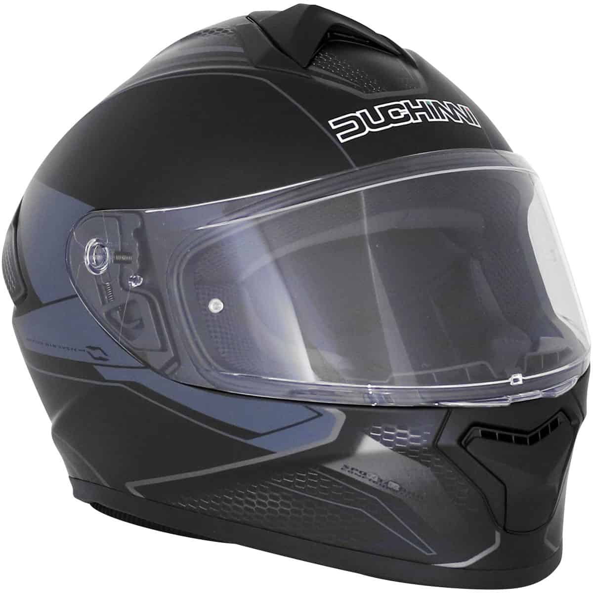 Duchinni D977 Full Face Motorcycle Helmet - Black Gun 4