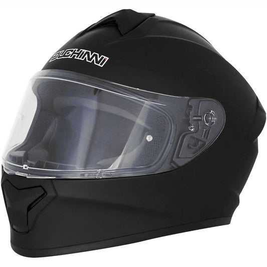 Duchinni D977 Full Face Motorcycle Helmet - Matt Black 1