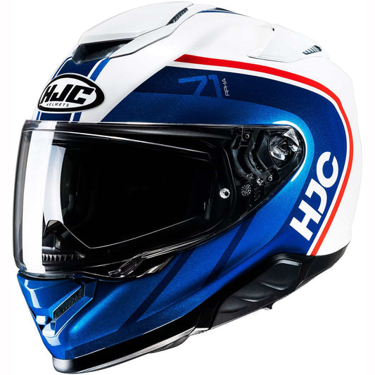 HJC RPHA 71: Premium full face sports touring motorcycle helmet white red blue 1