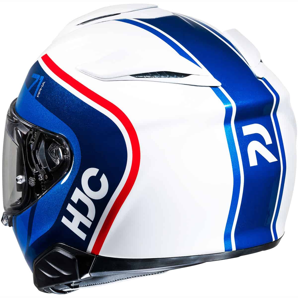 HJC RPHA 71: Premium full face sports touring motorcycle helmet white red blue 4
