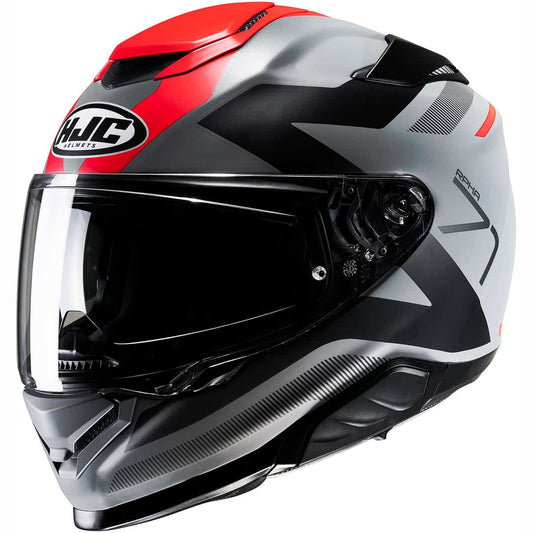 HJC RPHA 71 motorbike helmet pinna red