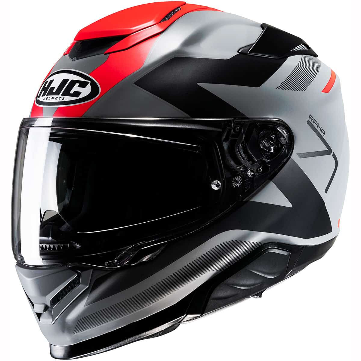 HJC RPHA 71 motorbike helmet pinna red