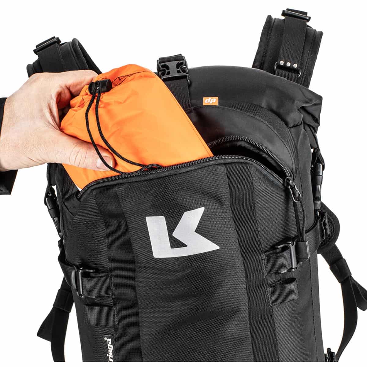 Kriega R22 waterproof rucksack smaller compartment