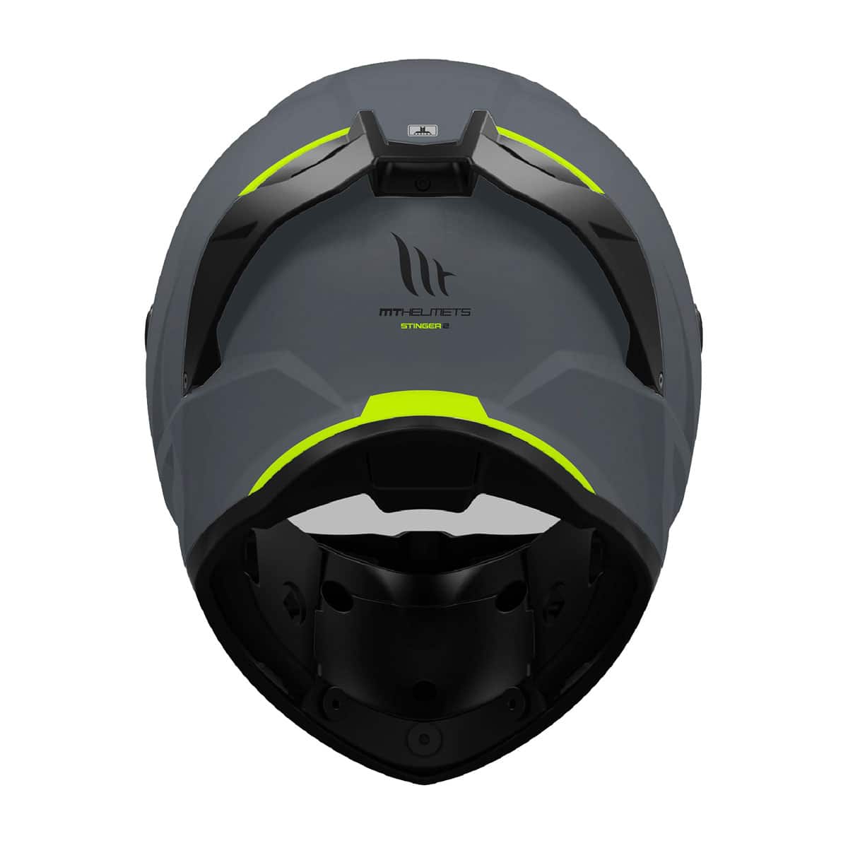 MT Stinger 2 Helmet - Titanium Matt Grey back