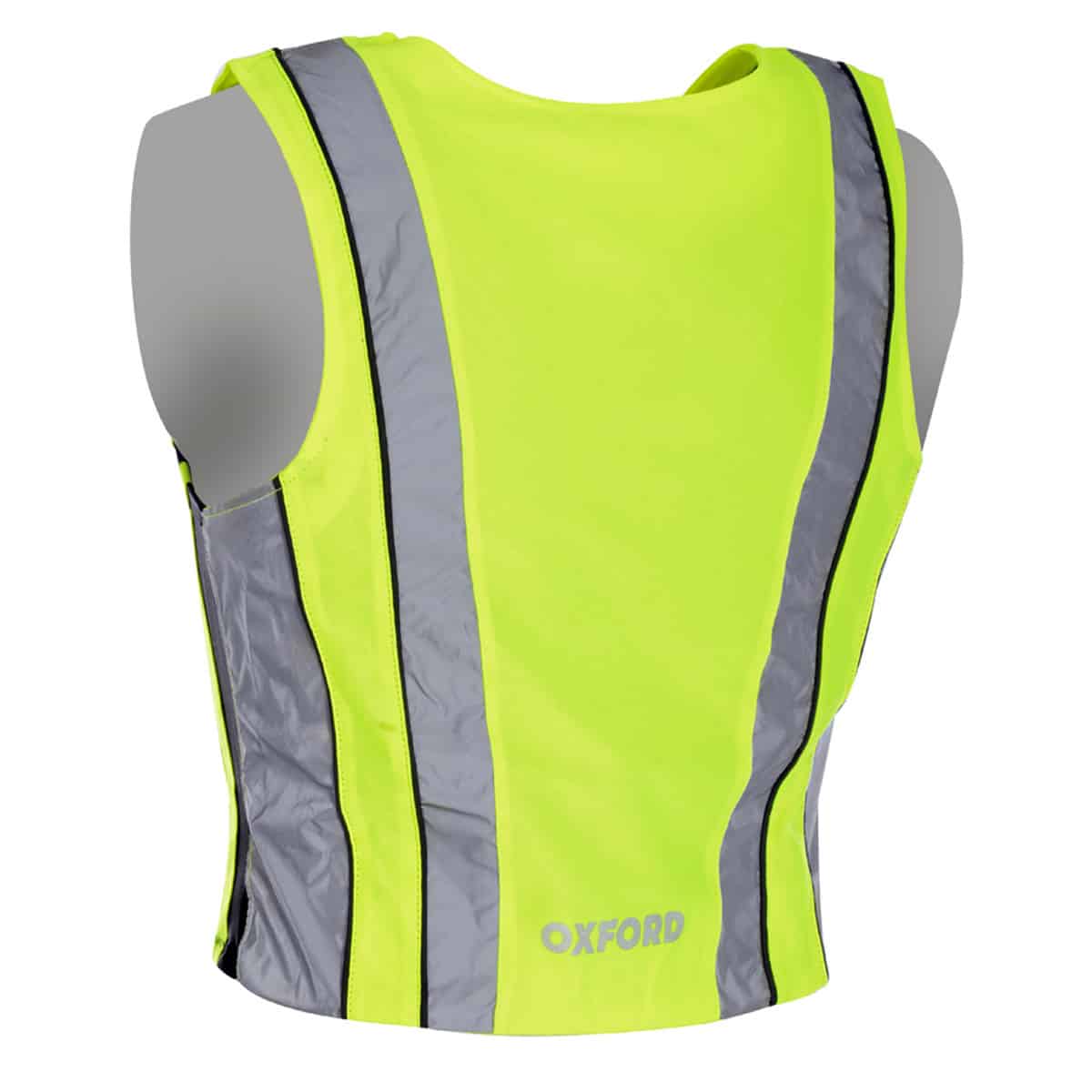 High visibility jacket vest for outdoor activities back
