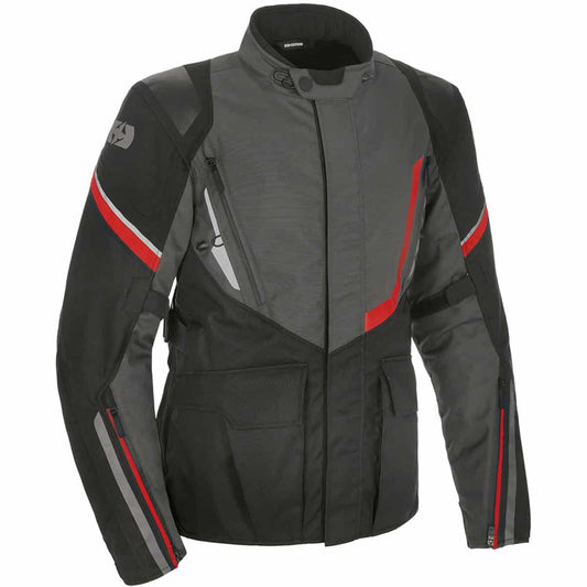 Oxford Montreal 4.0 Jacket WP - Black Grey Red front