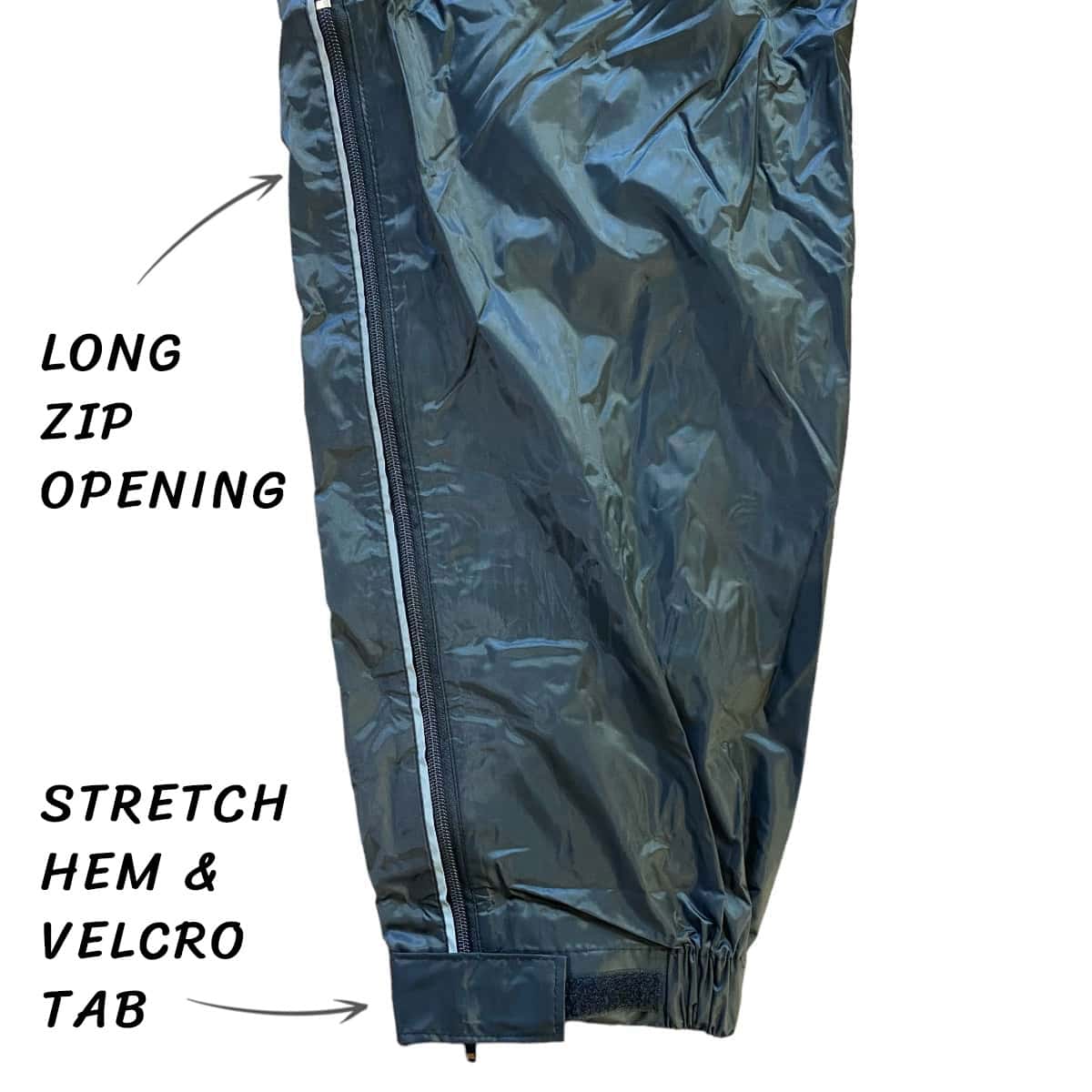 Update on a best-selling rain pant: The new Oxford Rainseal waterproof overtrousers with a long zip opening