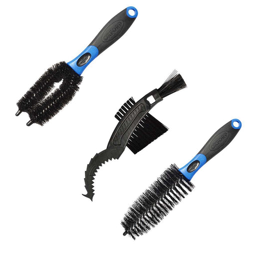 The Oxford Triple Brush Set: Next level cleaning brushes to speed up cleaning your bike