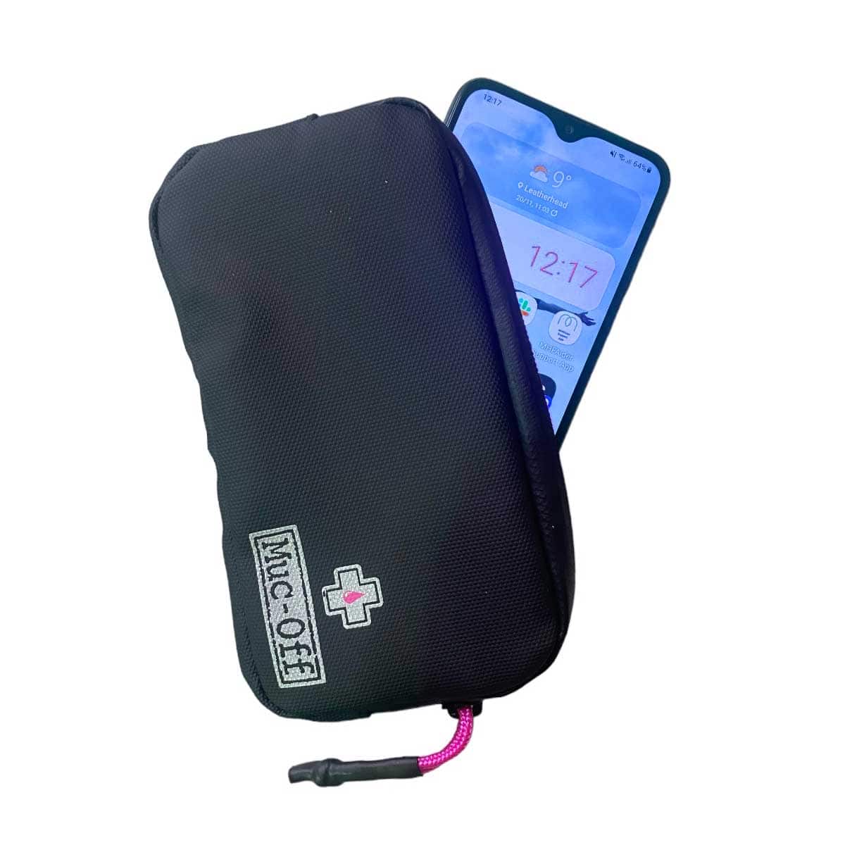 Keep your mnotorcycling essentials safe & ready-to-go with The Muc-Off Essentials Case - Phone