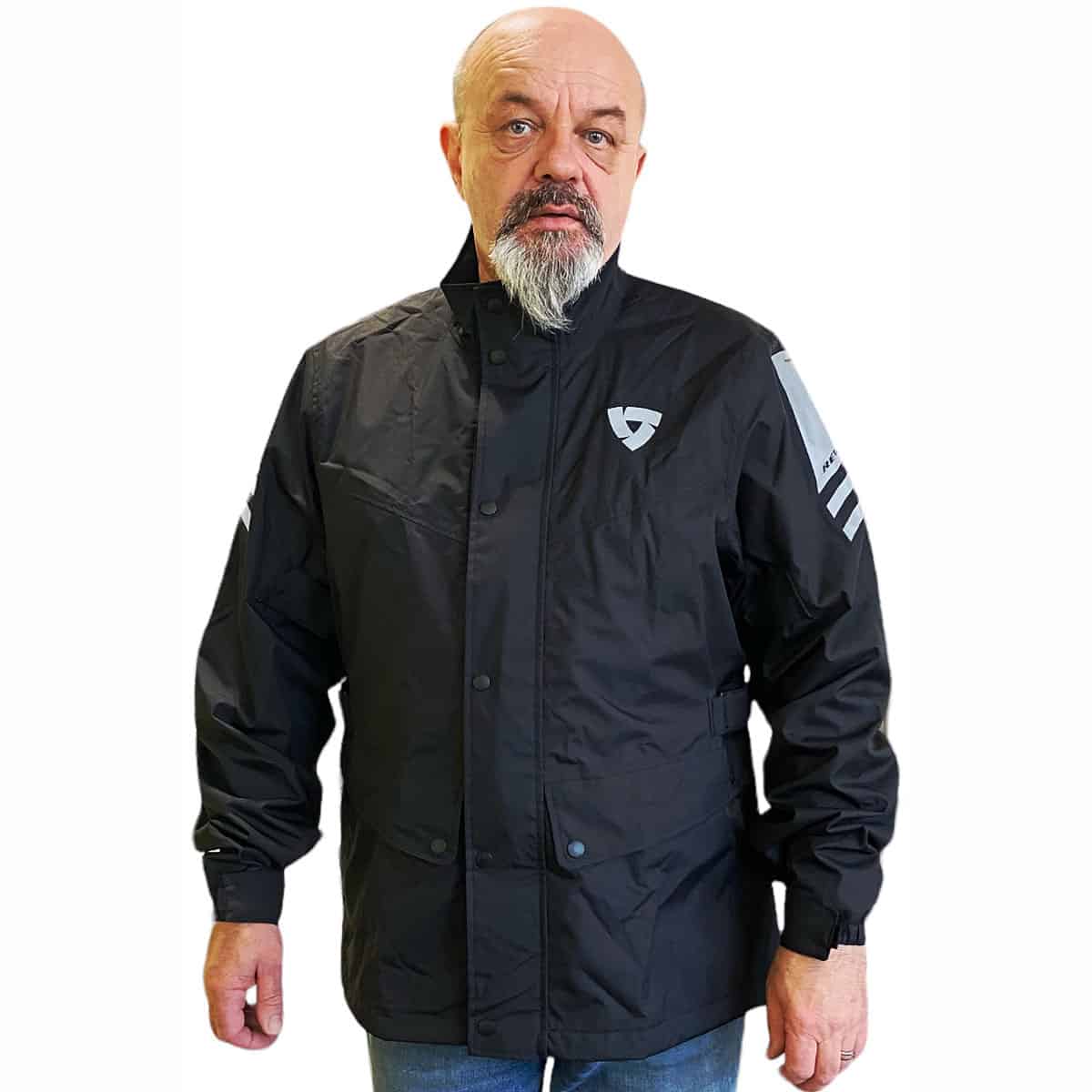 Rev It! Nitric 4 Rain Over Jacket: 100% waterproof protection with a mesh lining for comfort