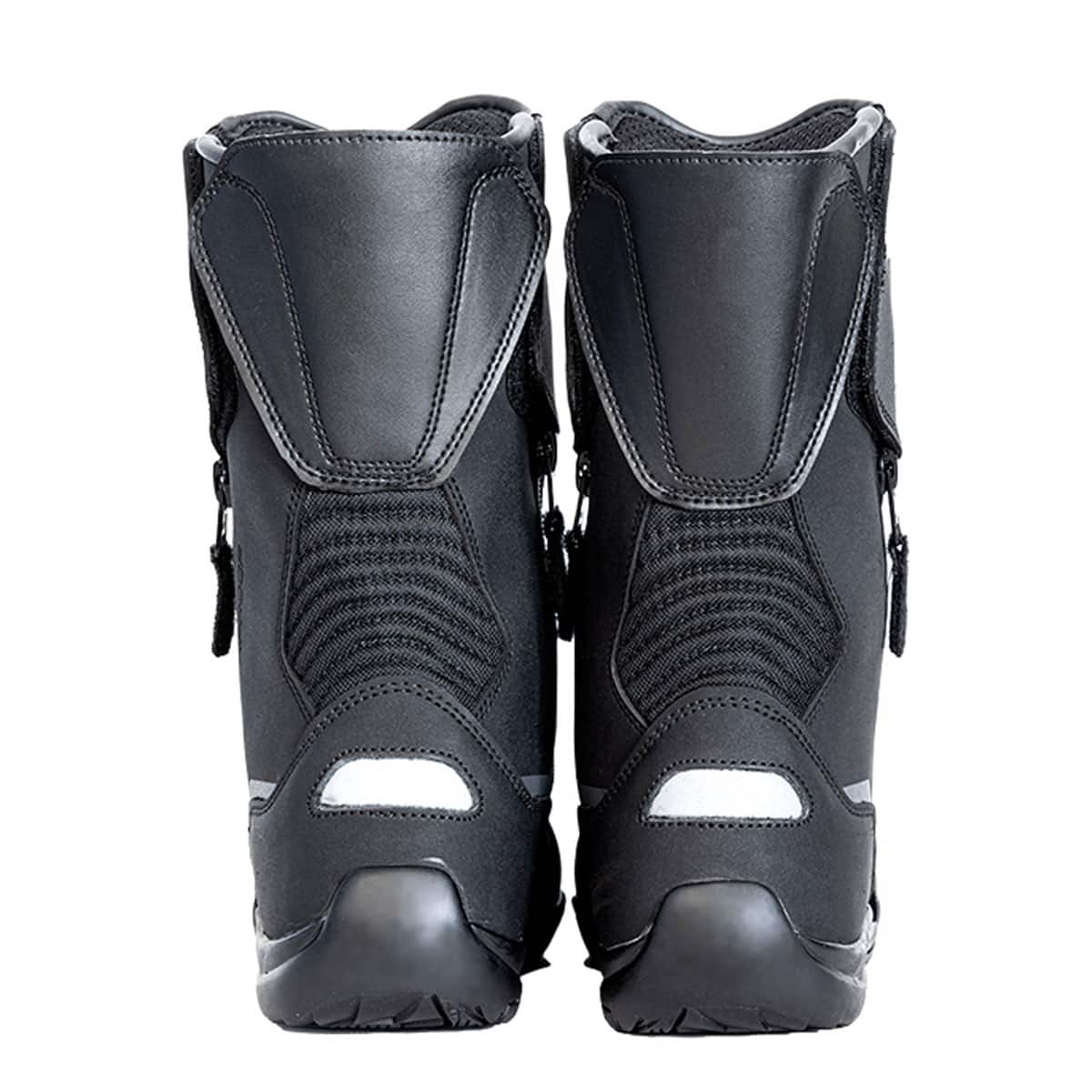 Richa waterproof long touring boots with double zip opening for ease - back