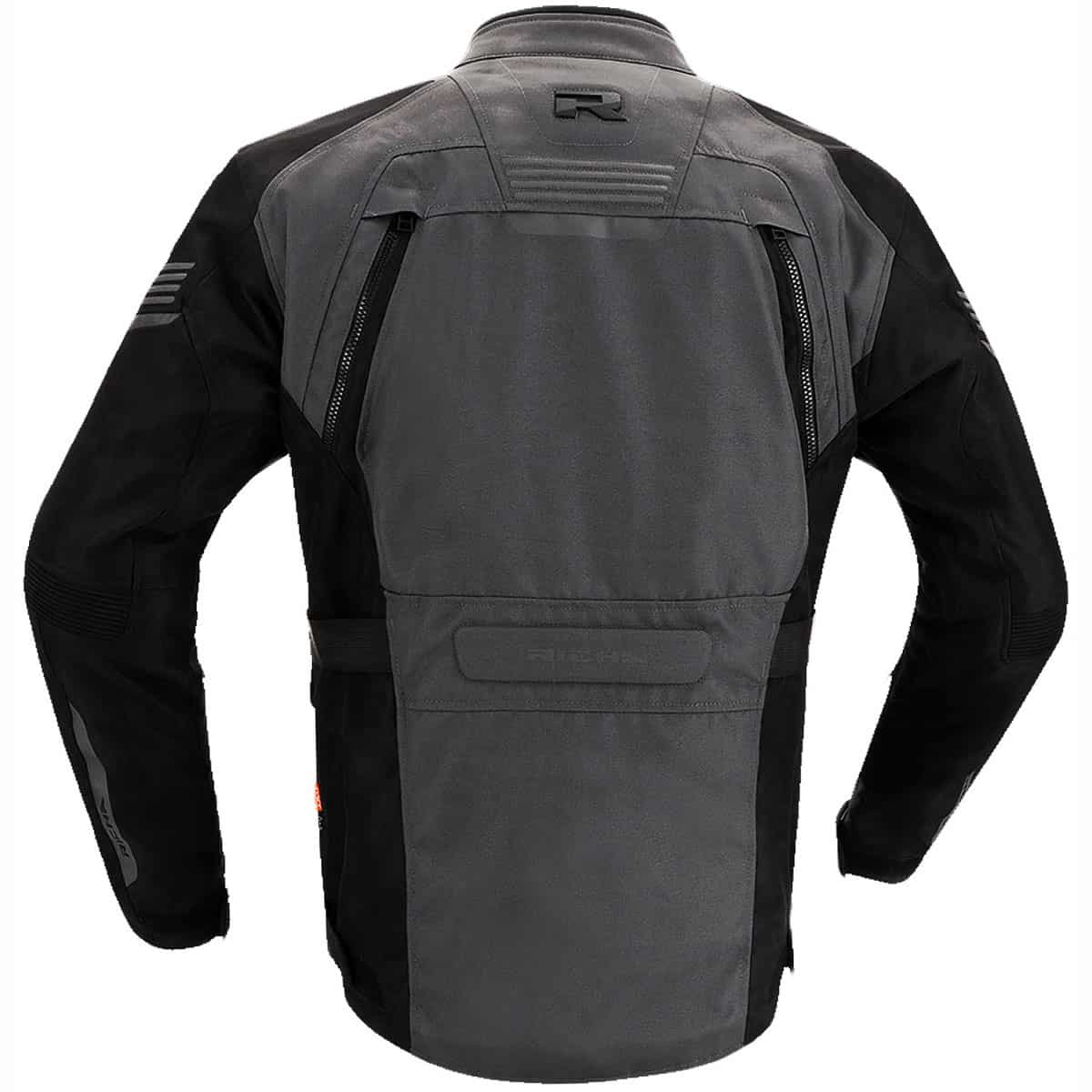 Waterproof textile motorcycle jacket with D3O armour &amp; AA CE-rating - back