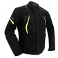 Waterproof textile motorcycle jacket with D3O armour & AA CE-rating - 45 deg