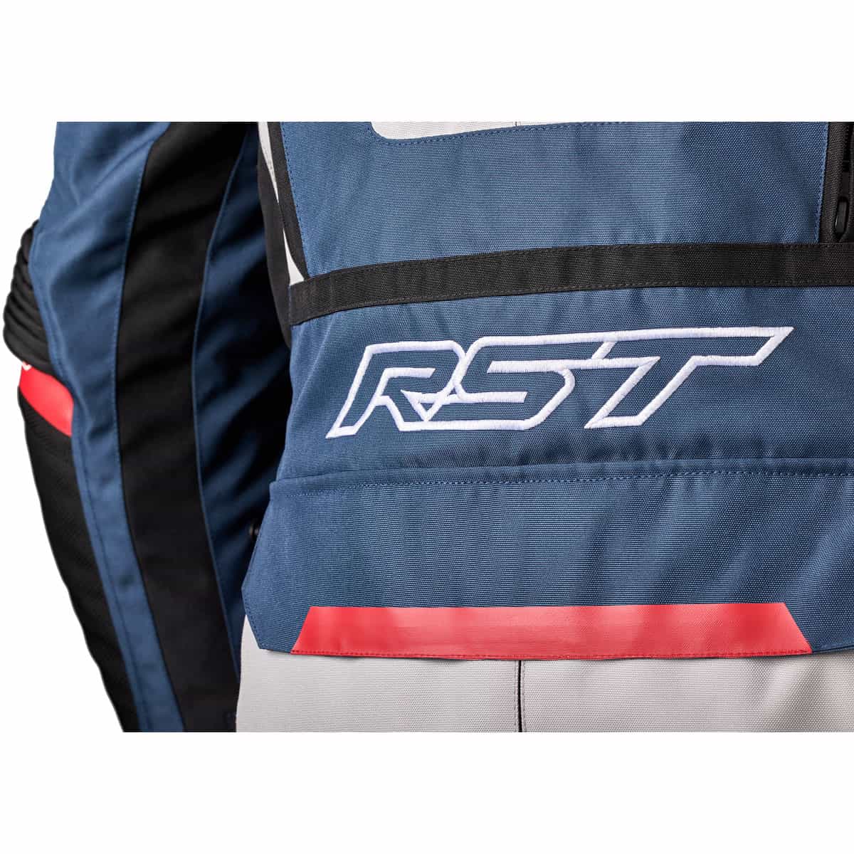 RST Pro Series Adventure-X Textile Jacket WP CE - Silver Blue Red