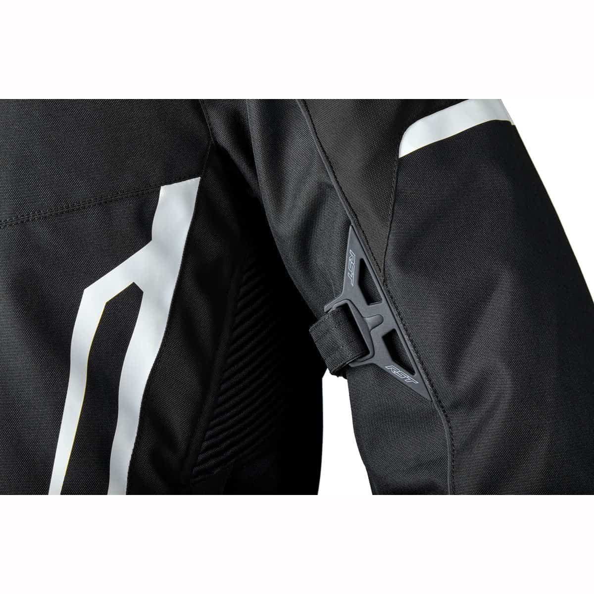 Short, sporty textile motorcycle jacket from RST packed full of protection