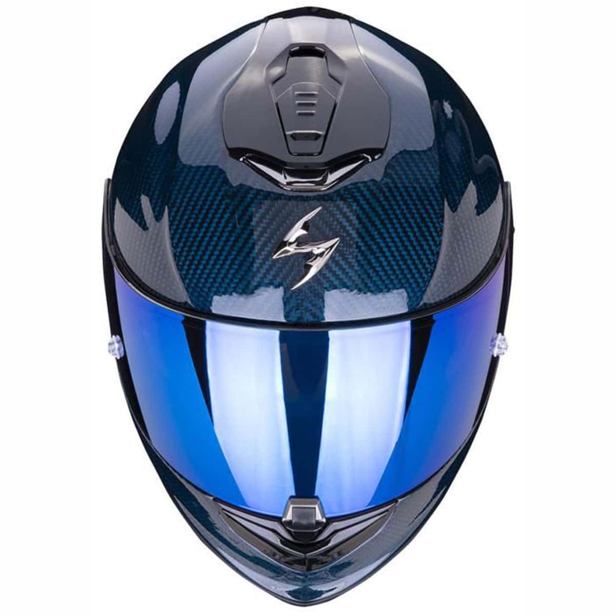 Scorpion Exo-1400 Evo Helmet Carbon - Blue top