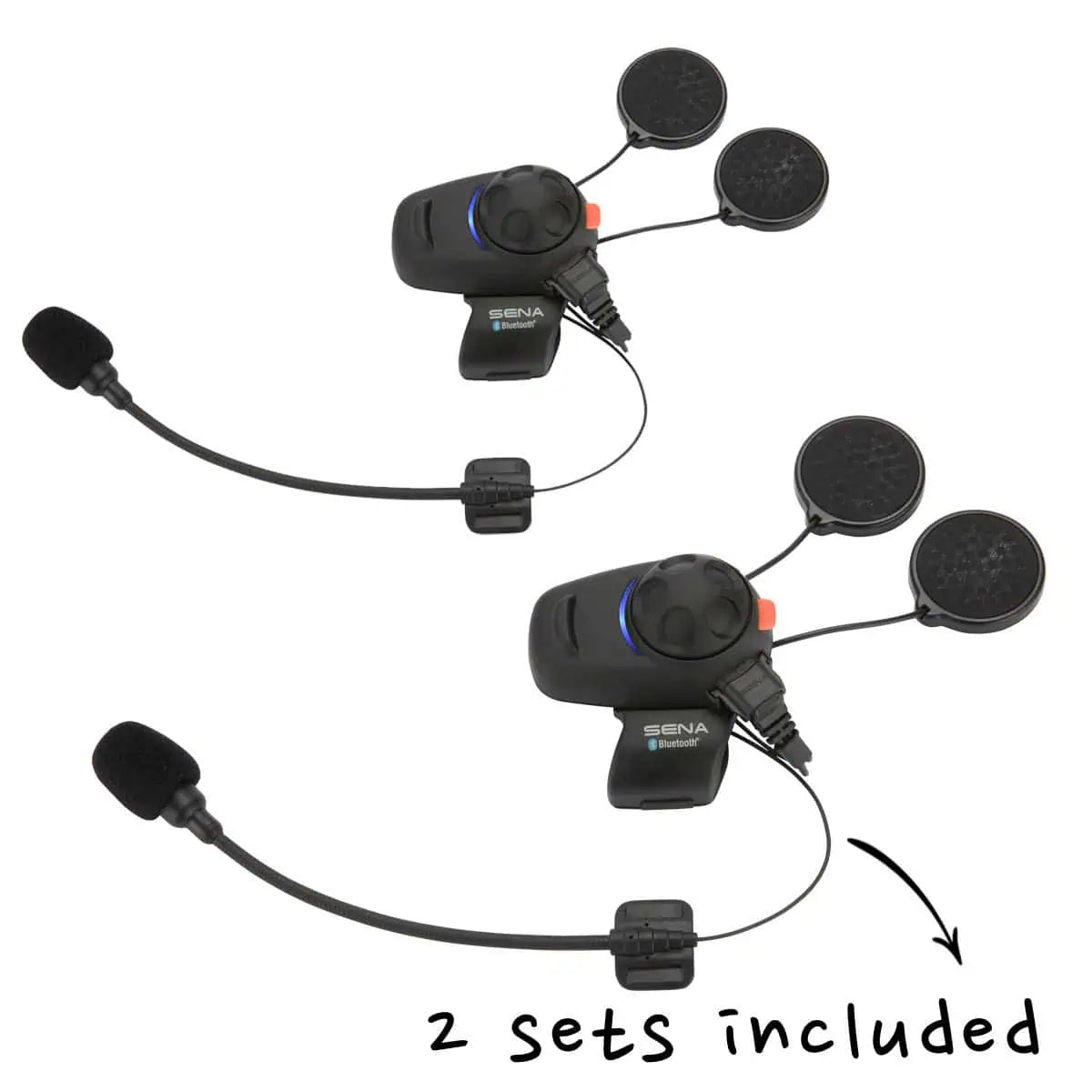 The Sena SMH5 Double Pack: Designed to give you connectivity to your phone &amp; talk to another rider or pillion - all in one pack