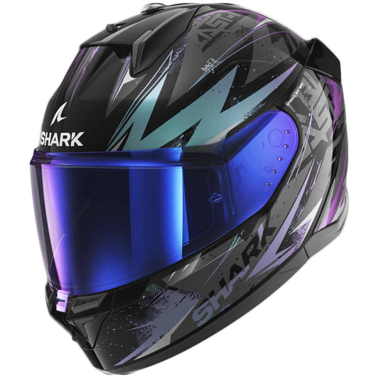 Shark D-Skwal 3. This next-generation motorcycle helmet combines a sleek and aggressive design, comprehensive aerodynamics for optimal stability at any speed