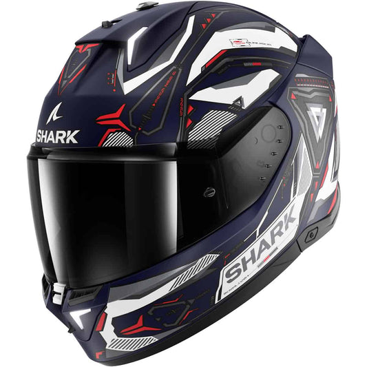 Shark Skwal i3 full face helmet: Shark were able to combine the requirements of the ECE 22-06 certification with a compact and original design inspired by motorsports and leading edge technology.