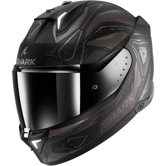 This revolutionary full-face helmet integrates LED lights with an accelerometer to automatically turn on rear flashing brake lights as soon as the brakes are applied. Genius & well-priced.
