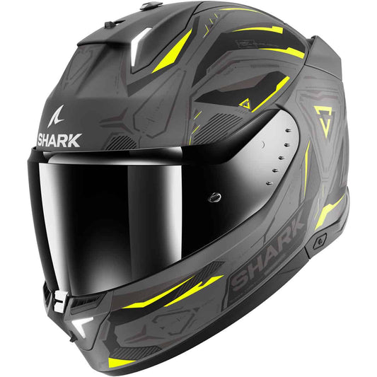 The Shark Skwal i3 helmet is the world's 1st helmet with integrated brake lights. This innovative full face helmet combines LED lights with an integrated accelerometer to trigger rear flashing brake lights on braking, without the need for cables or Bluetooth!