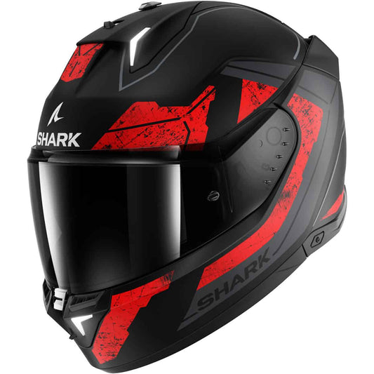 The Shark Skwal i3 helmet is the world's 1st helmet with integrated brake lights. This groundbreaking helmet blends LED lights with an accelerometer to flash brake signals from the rear as you slow down—all without any cables or Bluetooth connections