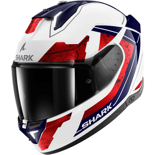 The Shark Skwal i3 helmet is the world's 1st helmet with integrated brake lights. This advanced full-face helmet from Shark components LED lighting with an integrated accelerometer to activate the rear brake lights during braking, without having to use cables or Bluetooth!