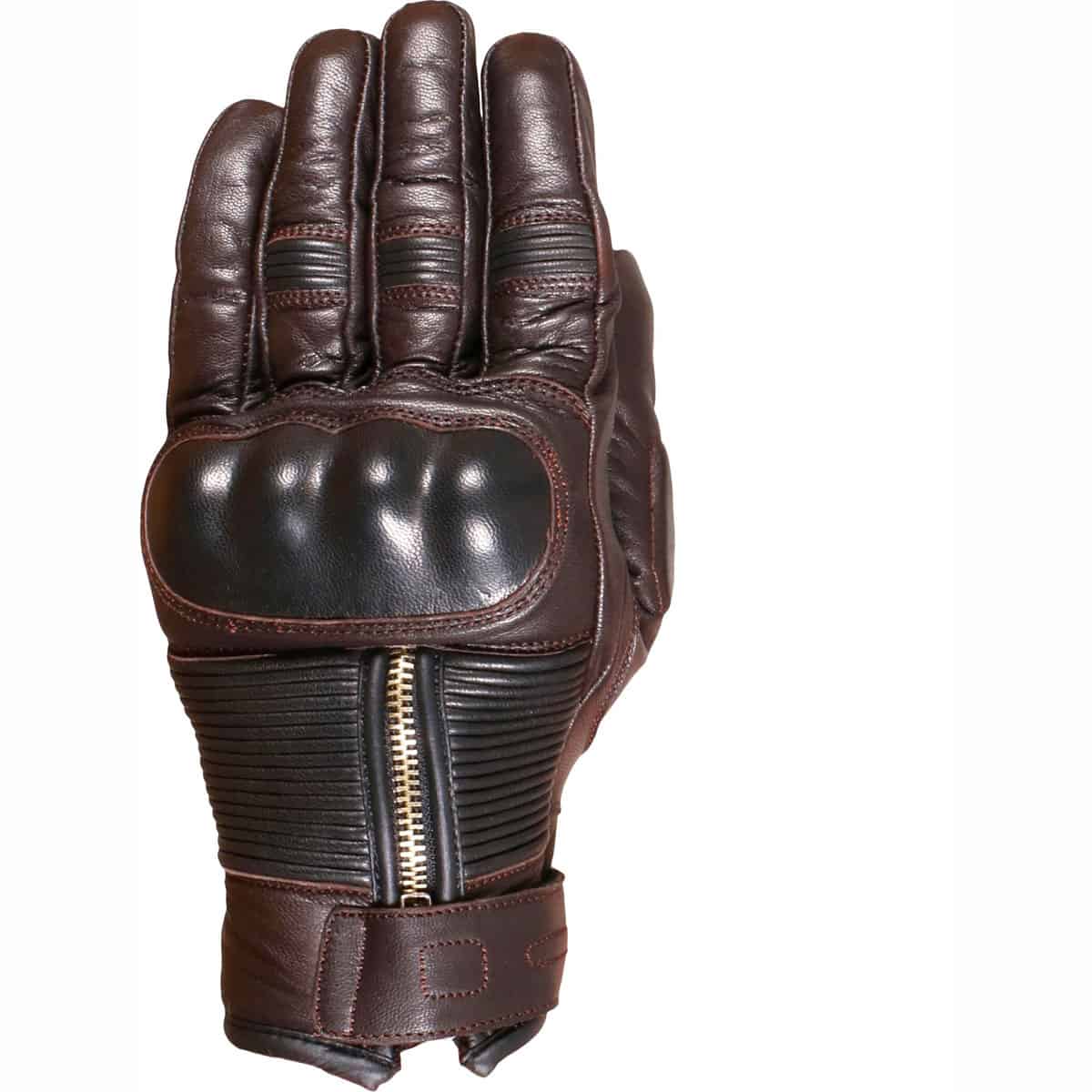 Weise Union summer leather motorcycle gloves brown 1