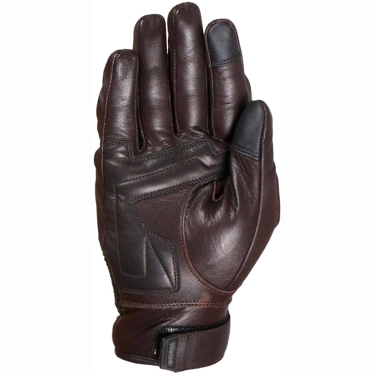 Weise Union summer leather motorcycle gloves brown 2