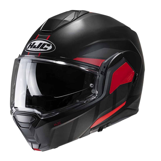 HJC i100 Flip Front Helmet Beis - Red-1