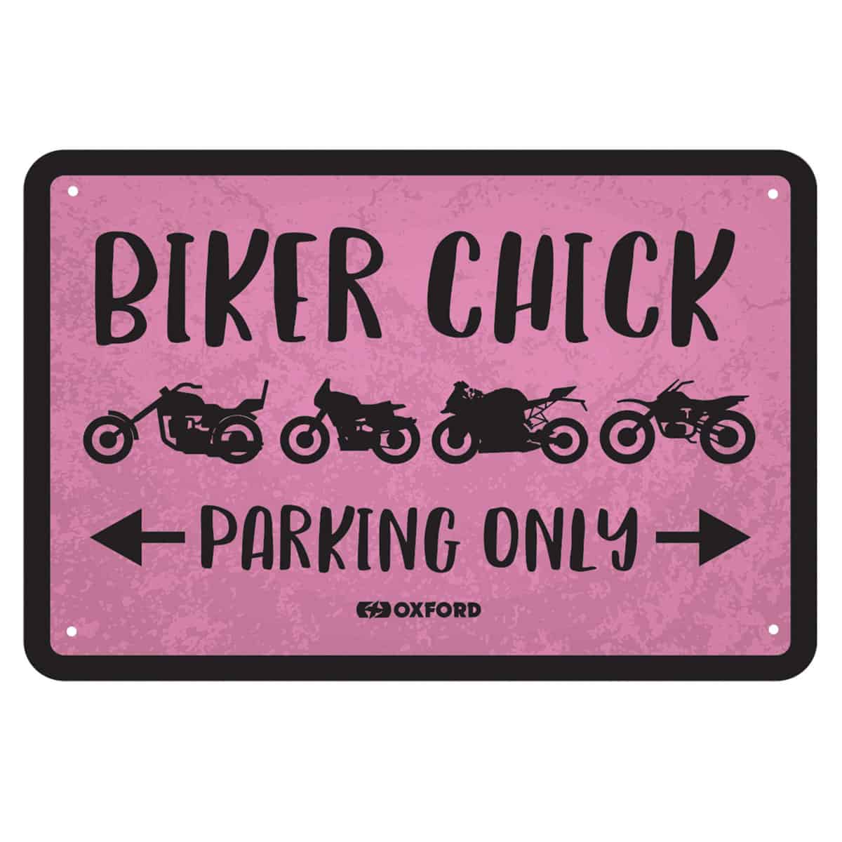 Oxford Garage Metal Signs - Biker Chick-1