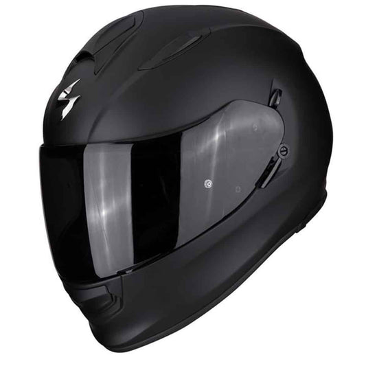 Scorpion Exo 491 black: Entry level full face motorcycle helmet with drop down visor