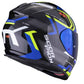 Scorpion Exo 491 Blue: Entry level full face motorcycle helmet with drop down visor-2