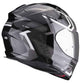 Scorpion Exo 491 black white: Entry level full face motorcycle helmet with drop down-2