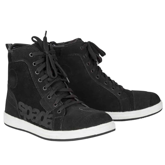 Casual style motorcycle boots black