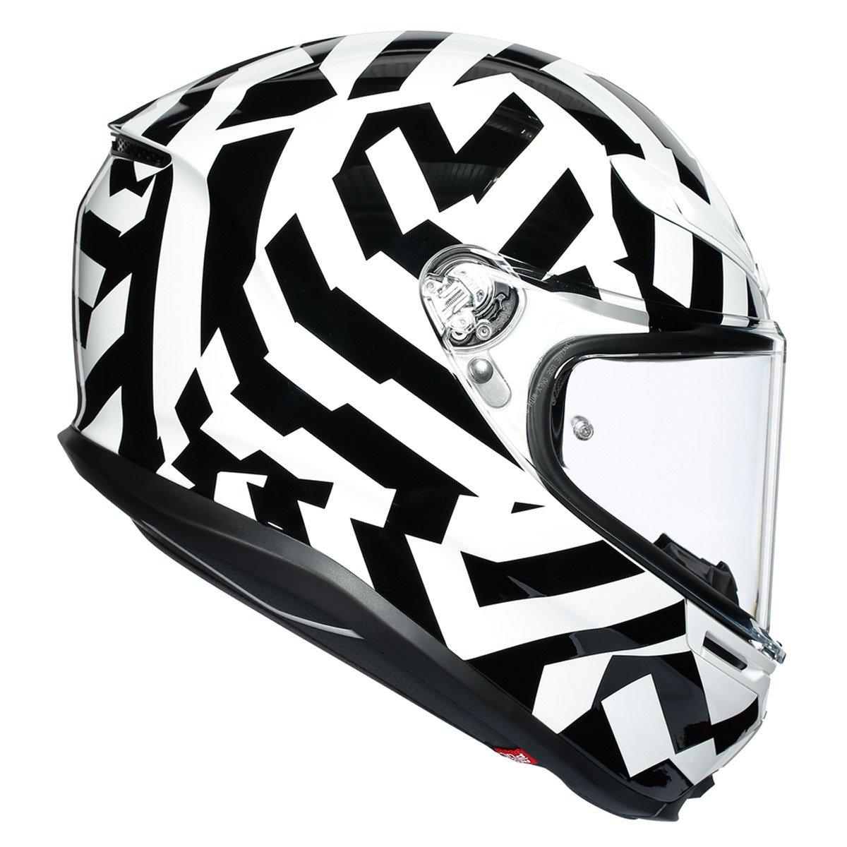 AGV K6 Secret Helmet - Black White - Browse our range of Helmet: Full Face - getgearedshop 