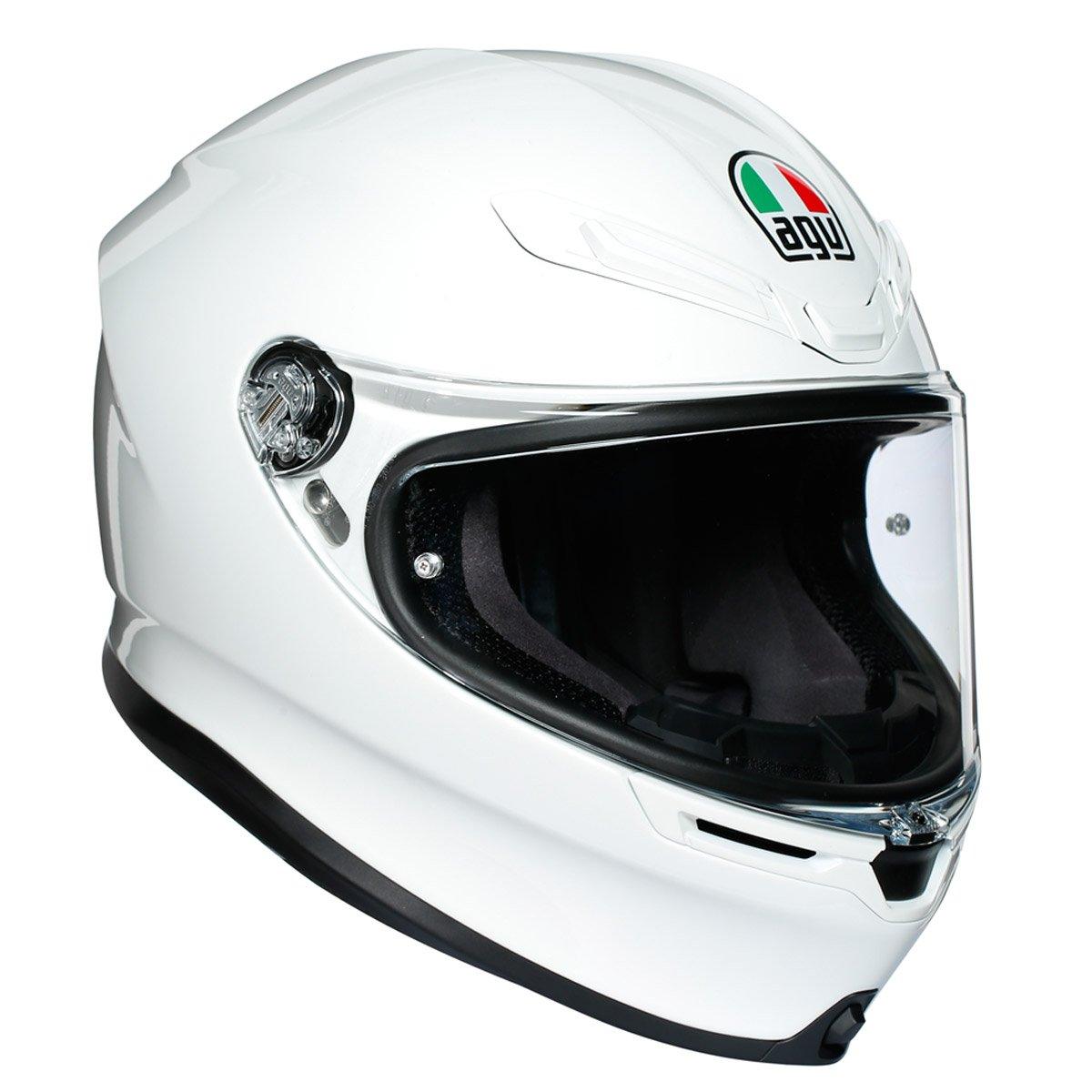AGV K6 Solid Helmet - White - Browse our range of Helmet: Full Face - getgearedshop 