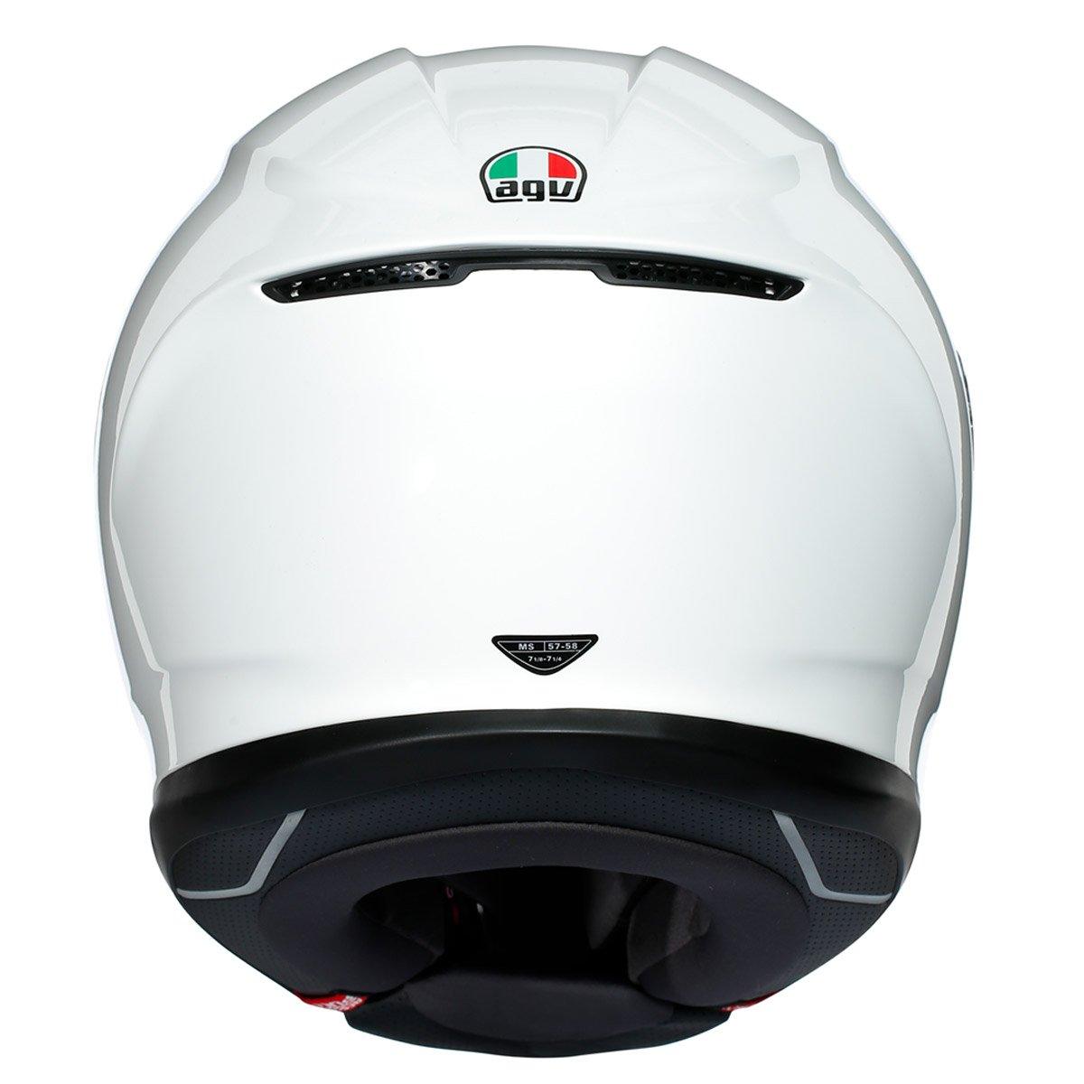 AGV K6 Solid Helmet - White - Browse our range of Helmet: Full Face - getgearedshop 