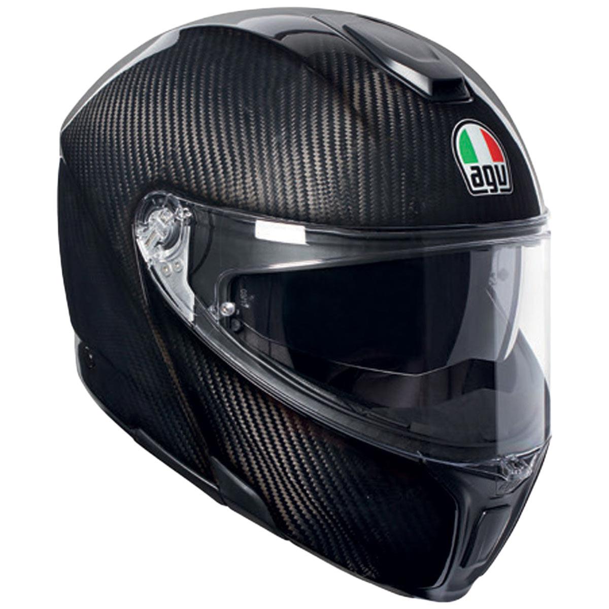 AGV Sports Modular Mono Helmet - Carbon Black - Browse our range of Helmet: Flip Up - getgearedshop 