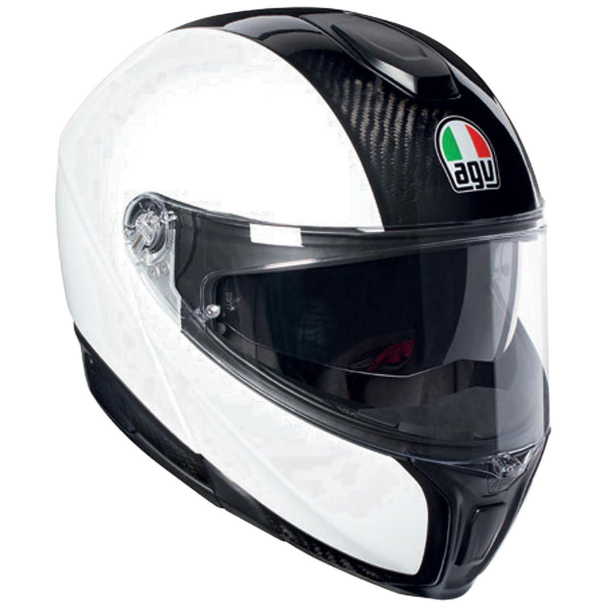 AGV Sports Modular Mono Helmet - White Carbon - Browse our range of Helmet: Flip Up - getgearedshop 