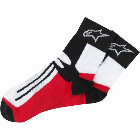 Alpinestars Racing Road Socks Short Black Red L/XXL