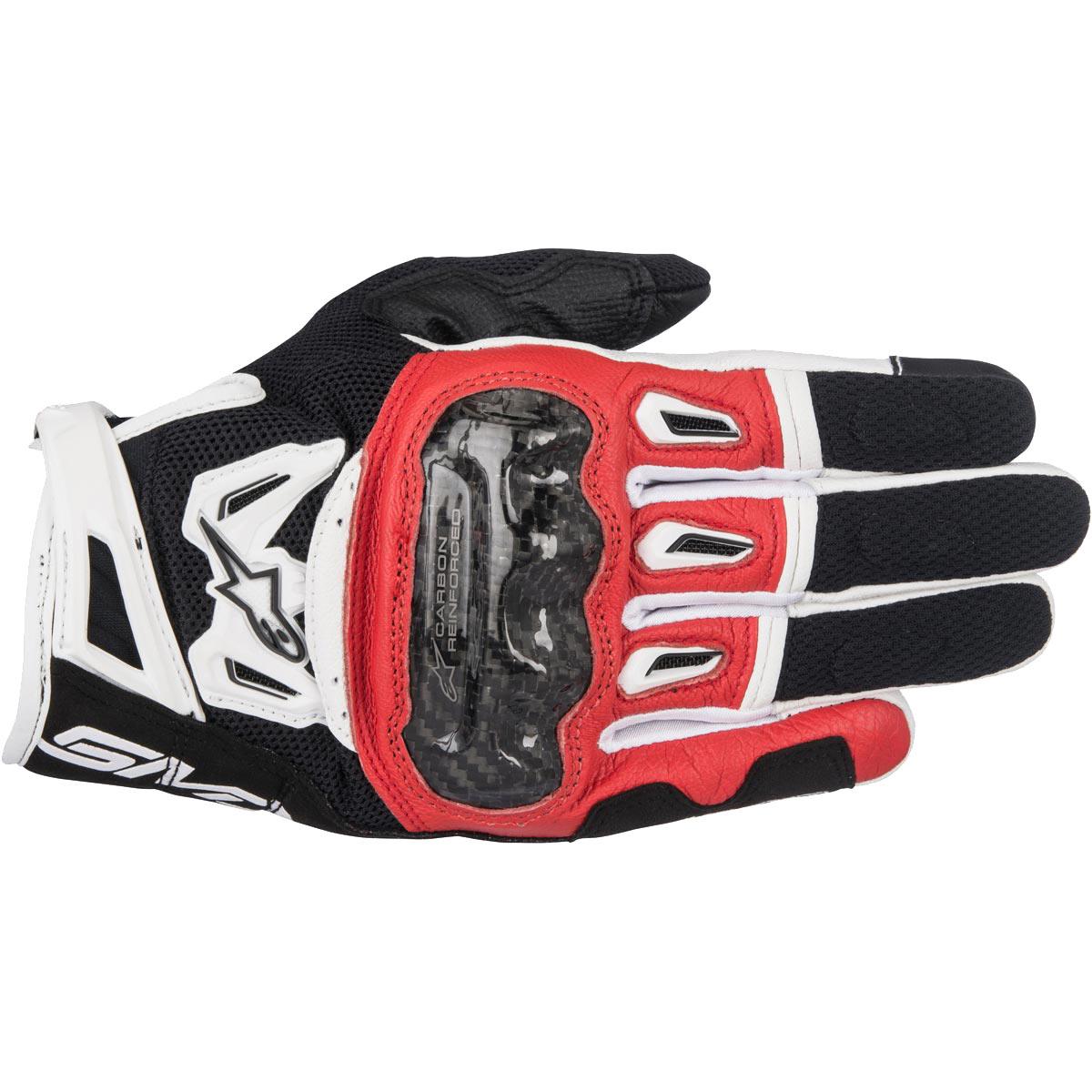 Alpinestars SMX-2 Air Carbon Gloves V2 Black Red White 3XL