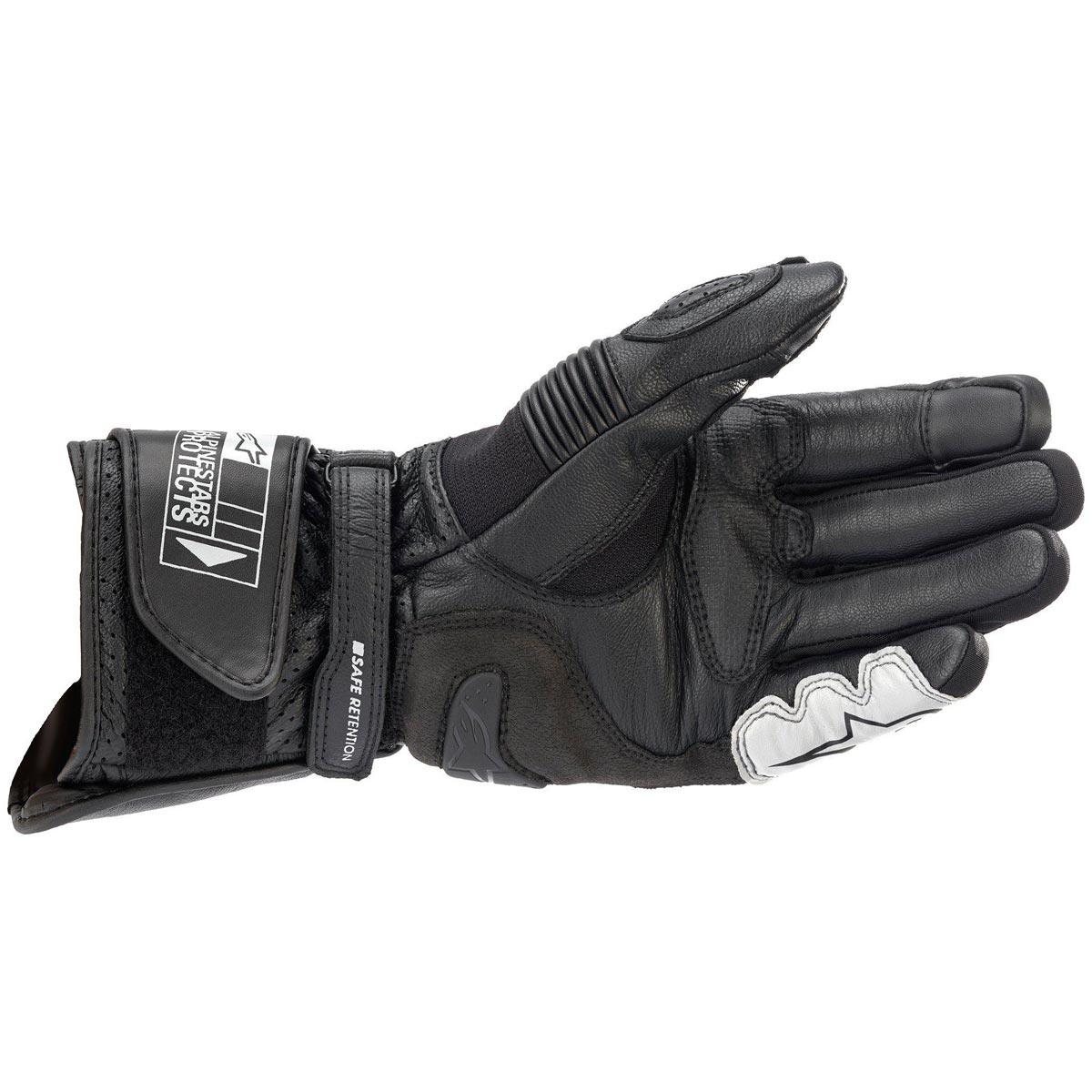 Alpinestars SP-2 V3 Gloves Black White - Summer Motorcycle Gloves