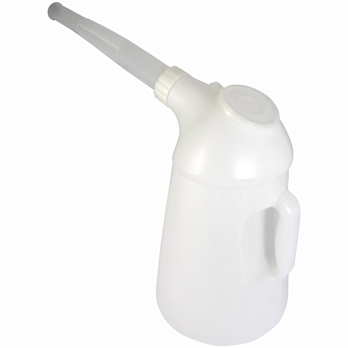 Bike It Flexi-Spout Fuel Jug With Lid 5 Litres - Clear - Browse our range of Accessories: Luggage - getgearedshop 