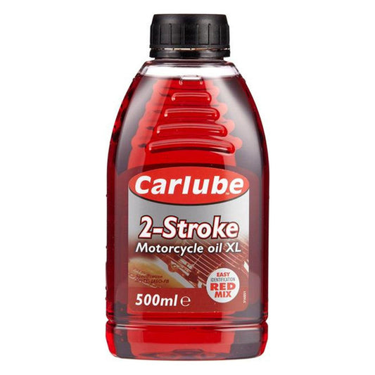Carlube 2-Stroke Oil Premix Injector Red - 500ml Bottle - Browse our range of Care: Oils & Liquids - getgearedshop 