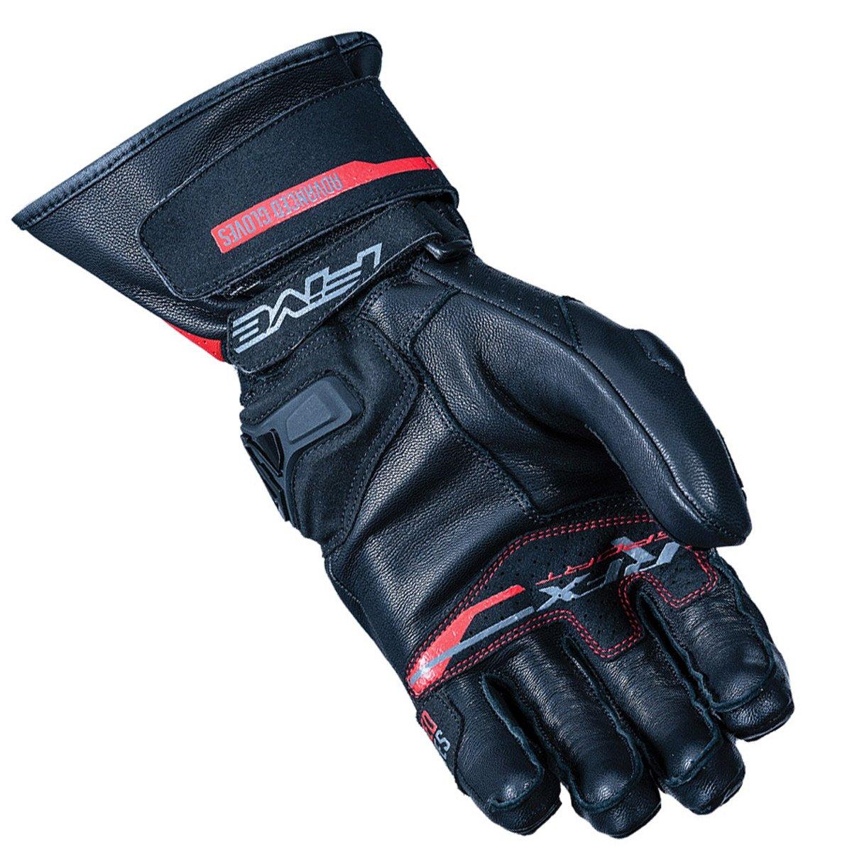 Five RFX Sports Gloves Black Red - Summer Motorcycle Gloves
