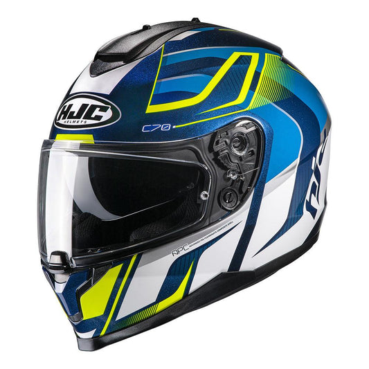 HJC C70 Helmet Lantic - Blue Yellow - Browse our range of Helmet: Full Face - getgearedshop 